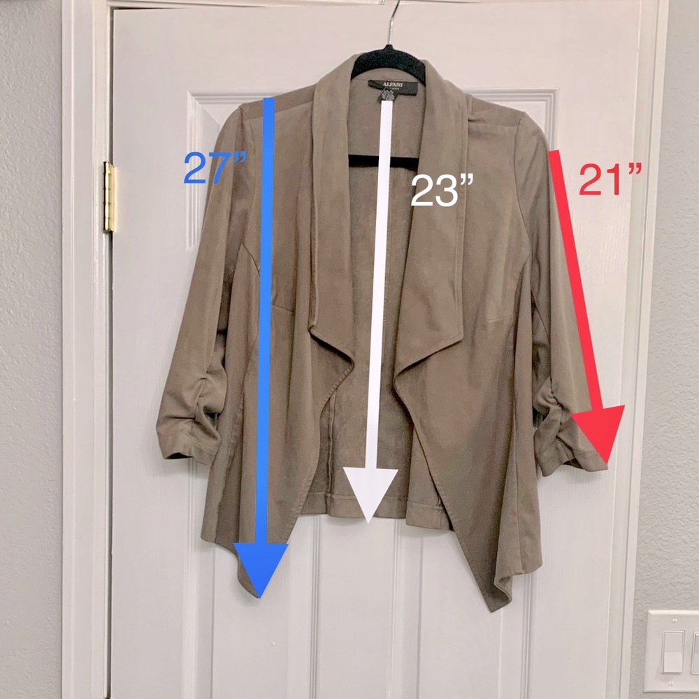 ALFANI Women’s OX (Medium fit) faux Suede jacket